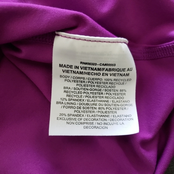 Nike Dri-Fit Medium Purple Strappy Racerback Tank Top Athletic Gym Athleisure - Picture 7 of 7